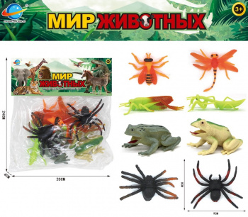 Набор животных арт. CL03-72" Насекомые в пакете 20*24*4