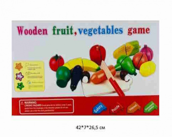 Деревянная игрушка арт. 331 Набор овощи нарезные в кор.~