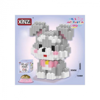 Конструктор арт. 8314 Микро Собака серая 639 дет. в кор.|