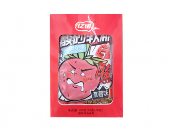 Мармелад арт. 223625/ Кислый "Клубника" 25 г в пак. 20 шт. в кор.'