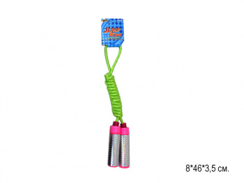 Скакалка арт. 888-H Ручки блестящие•/288шт./ Скакалка арт. 888-H Ручки блестящие•/288шт./