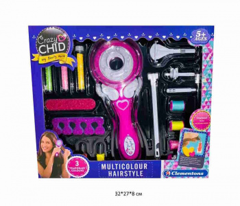 Набор для маникюра арт. 037 С машинкой, аксессуарами для плетения косичек в кор.~