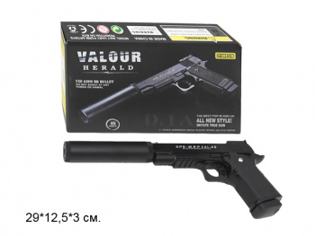 Пистолет пневматика арт. D-1A Металл с глушителем 1шт. в кор._= Пистолет пневматика арт. D-1A Металл с глушителем 1шт. в кор._=