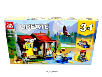 Конструктор арт. 11398 Хижина 315 дет. в кор._ Конструктор арт. 11398 Хижина 315 дет. в кор._