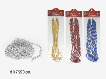 Бусы арт. 60113-2/A03 Средние, цвета микс (24 шт.) в пак.