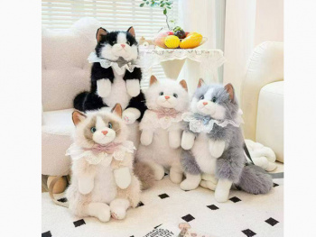 им Кот арт. 209066 Рюкзак в кружевном воротнике цвета микс 1 шт. в пак.