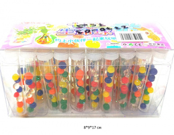 Игрушка растущая арт. 2770-03 Шарики цветные в прозрач. флаконе в кор._