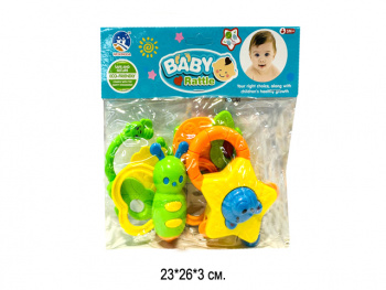 Погремушка арт. 999-45 Набор "Потешки" в пак.• Погремушка арт. 999-45 Набор "Потешки" в пак.•