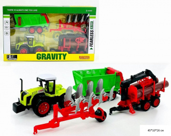 Трактор арт. 666-185C Набор с прицепными устройствами в кор.) Трактор арт. 666-185C Набор с прицепными устройствами в кор.)