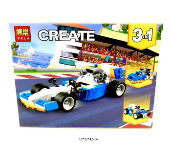 Конструктор арт. 11043 Автомобиль 109 дет. в кор._