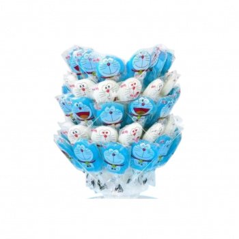 Конфета арт. 520968-7 Карамель "Кот" на палочке 60 шт. на подставке