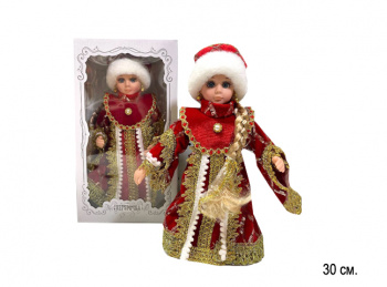 Снегурочка арт. 23C17-601 В красно-золотистой шубке 30 см в кор. Снегурочка арт. 23C17-601 В красно-золотистой шубке 30 см в кор.
