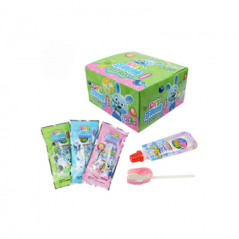 Конфета арт. 835045/ Жидкая "Зубная паста с щеткой" 12 г вкусы микс 30 шт. в кор.'