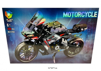 Конструктор арт. 47103 Мотоцикл 486 дет. в кор.• Конструктор арт. 47103 Мотоцикл 486 дет. в кор.•