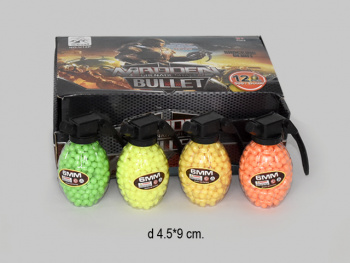 Пульки для пистолетов арт. 12-UP-209 "Граната 500" (12шт.) в кор.+**