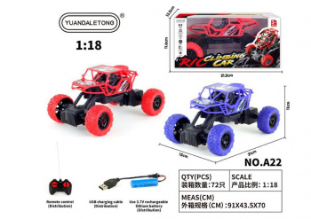 Машина на р/у арт. A22 Джип цвета микс в кор.)