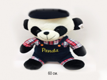 им Панда арт. YE80323-4 В комбинезоне 60 см в пак.) им Панда арт. YE80323-4 В комбинезоне 60 см в пак.)