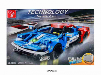 Конструктор арт. T3027 Автомобиль инерц. 569 дет. в кор.~