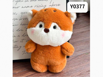 им Белка арт. Y0377-209 Рыжая розовые щечки 22 см в пак.