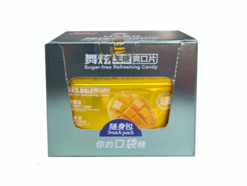 Конфета арт. 570467-7/570221 Карамель без сахара Мятное манго 15 г 10 шт. в кор.'