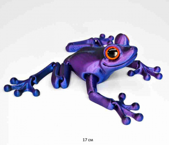 Фигурка 3Д арт. 805904 Лягушка подвижная 17 см в пак.
