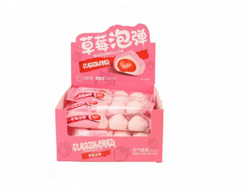 Маршмеллоу арт. 260924/260900 С начинкой клубника 22 г в пак. 20 шт. в кор.;