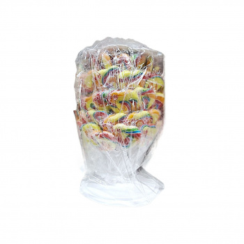 Конфета арт. 520968-1 Карамель "Сердце радужное" на палочке 60 шт. на подставке