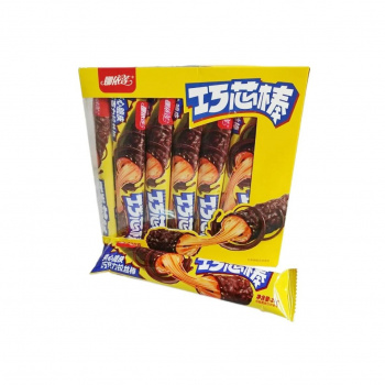 Печенье арт. 359009-1/359965 В глазури с шоколадной начинкой 26 г 20 шт. желтая кор.