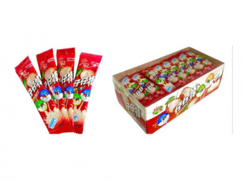 Конфета арт. 002138-1 Карамель на палочке "Личи со сливками" 320 г в кор.