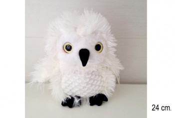 им Сова арт. 12835/24-209 Белая 24 см в пак.