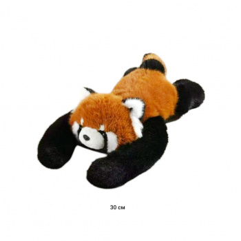 им Панда арт. 209085 Красная лежит большие лапы 30 см пак.