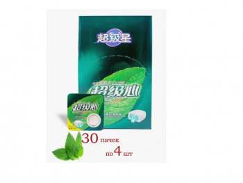 Жевательная резинка арт. 556697/ Мятная с начинкой 13,5 г 30 шт. в кор.'