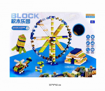 Конструктор арт. 11034 "Построй свой город" блоки 618 дет. в кор.~