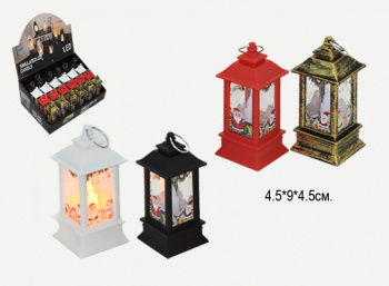 Фонарь Новогодний арт. 6930-8 В ассортименте свет. (24шт.) в шоубоксе