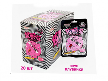 Конфета арт. 577157/ Суперкислая Клубника 21 г 20 шт. в кор.*, Конфета арт. 577157/ Суперкислая Клубника 21 г 20 шт. в кор.*,