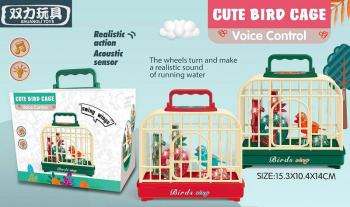 Игрушка арт. 012 Птица поющая в клетке на батар. в кор.) Игрушка арт. 012 Птица поющая в клетке на батар. в кор.)