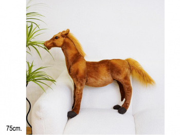 им Лошадь арт. 401075 Коричневая Стоит 75*80 см 1 шт. в пак.