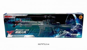 Оружие арт. 2338A Автомат с пульками, лазерным прицелом в кор._ Оружие арт. 2338A Автомат с пульками, лазерным прицелом в кор._