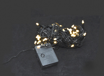 Гирлянда электр. арт. G3-501-100L Теплый свет черн. провод в кор.