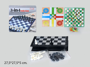 Шахматы арт. 3118 3 в 1 в кор._/48 шт./