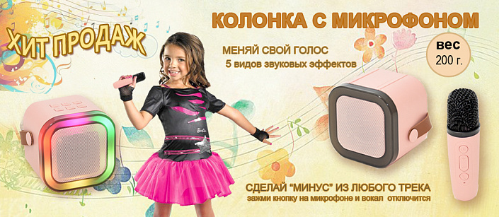 колонка с микрофоном