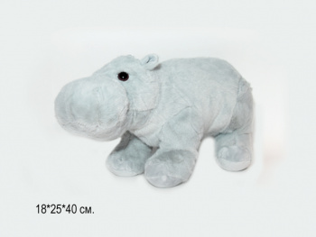 им Бегемот арт. 209203 Стоит серый 25*40 см в пак.