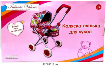 Коляска арт. 69882 Люлька для кукол в кор._/4 шт./ Коляска арт. 69882 Люлька для кукол в кор._/4 шт./