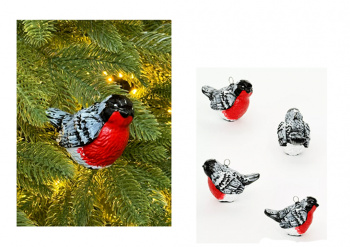 Игрушка-подвеска арт. DF-188-601 Снегирь 9 см в пак. Игрушка-подвеска арт. DF-188-601 Снегирь 9 см в пак.