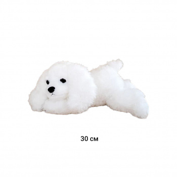 им Собака арт. 18632-1-209 Спаниель белый 30 см в пак.