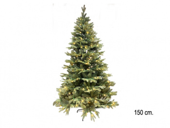 Елка 150 см арт. 2032-601-150 Светодиодная зеленая №11 комбинир. литье с пвх в кор.