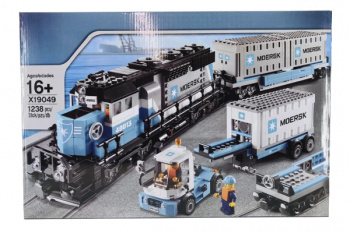 Конструктор арт. X19049/9049 Железная дорога 1238 дет. в кор.~_/12 шт./