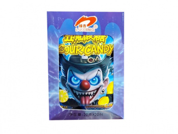 Конфета арт. 102200 "Клоун" кислая вкус лимон в пак. 20 шт. в кор.* Конфета арт. 102200 "Клоун" кислая вкус лимон в пак. 20 шт. в кор.*