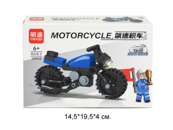 Конструктор арт. K216-3 Мотоцикл  в кор.=