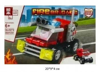 Конструктор арт. QL0272-2 Пожарная бригада 39 дет. в кор.~ Конструктор арт. QL0272-2 Пожарная бригада 39 дет. в кор.~